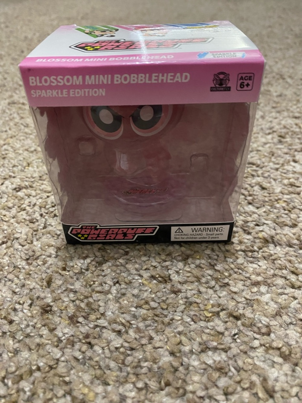 Cartoon Network Powerpuff Girls Blossom Mini Bobblehead Pink Sparkle Edition